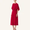 Midikleid aus Charmeuse