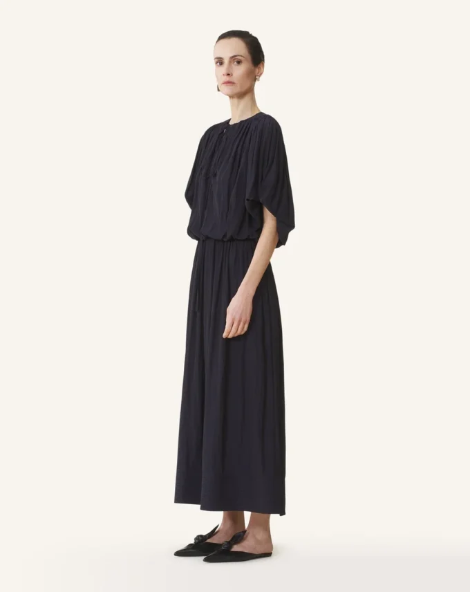 Midikleid aus Charmeuse