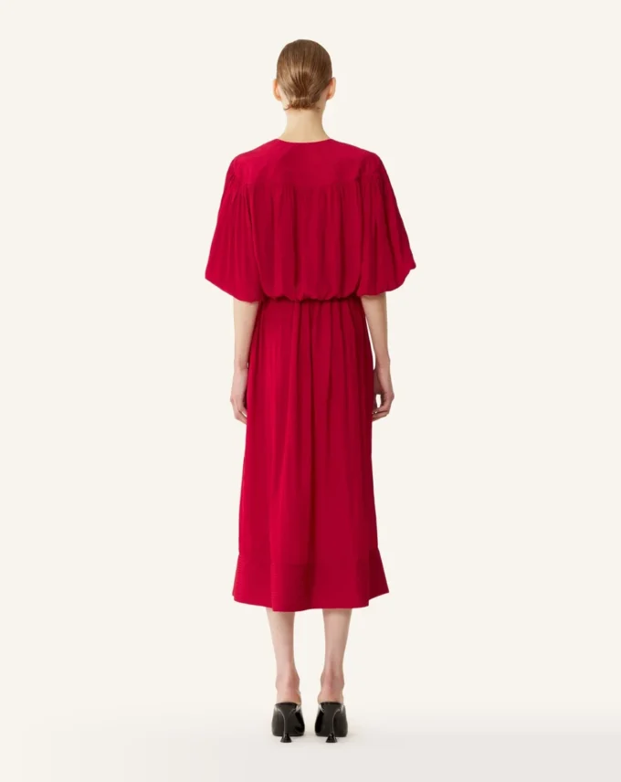 Midikleid aus Charmeuse