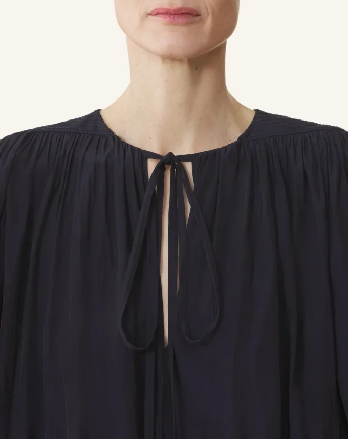 Midikleid aus Charmeuse