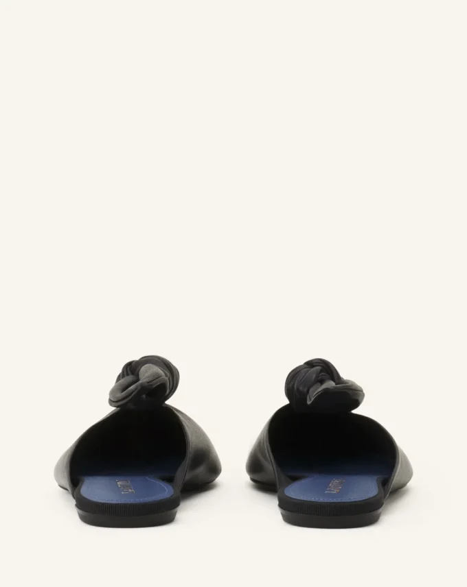 Midnight Step Leder-Mule mit Schleife Midnight Step Leder-Mule mit Schleife