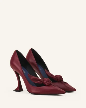 Midnight Step Lederpumps mit Schleife Midnight Step Lederpumps mit Schleife