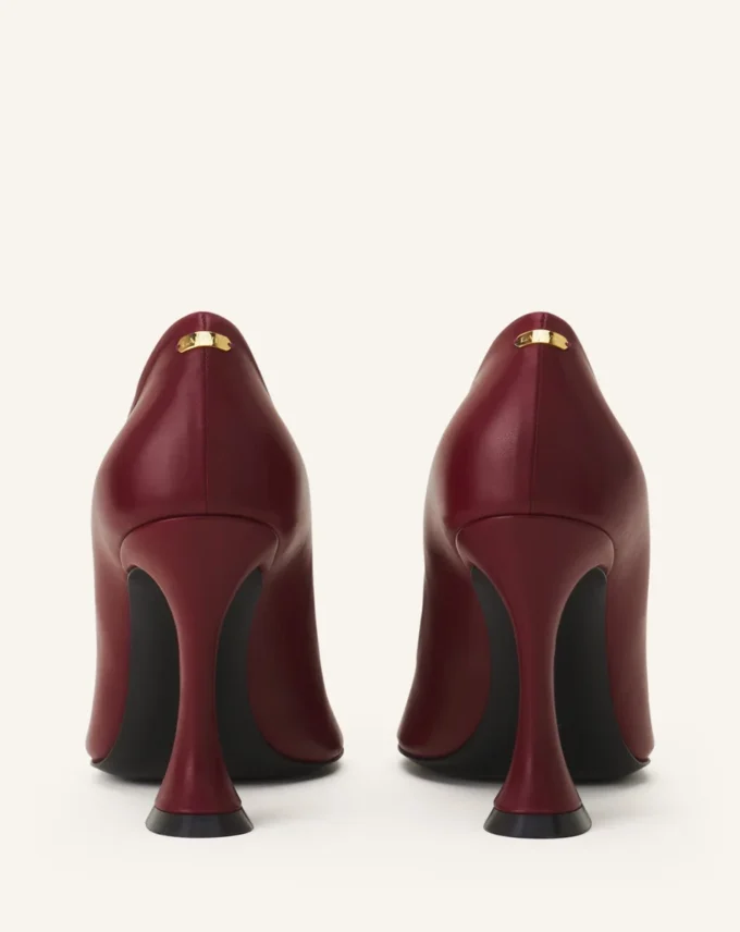 Midnight Step Lederpumps mit Schleife