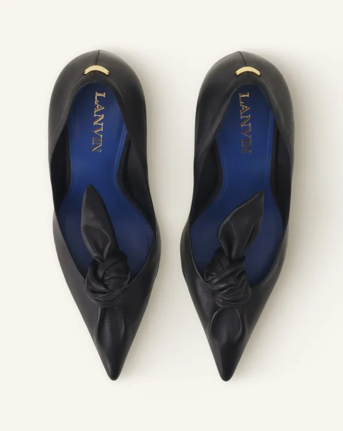 Midnight Step Lederpumps mit Schleife Midnight Step Lederpumps mit Schleife