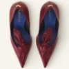 Midnight Step Lederpumps mit Schleife