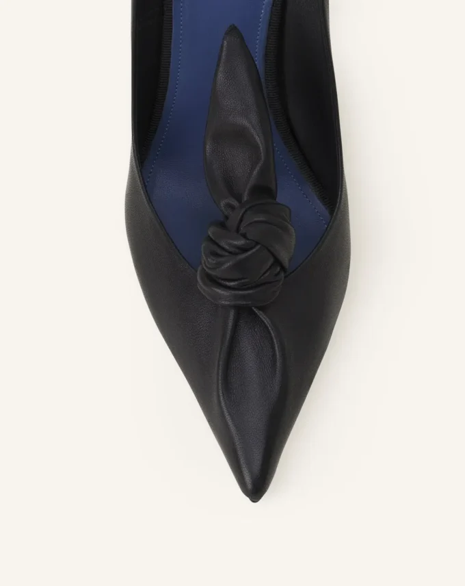Midnight Step Lederpumps mit Schleife Midnight Step Lederpumps mit Schleife
