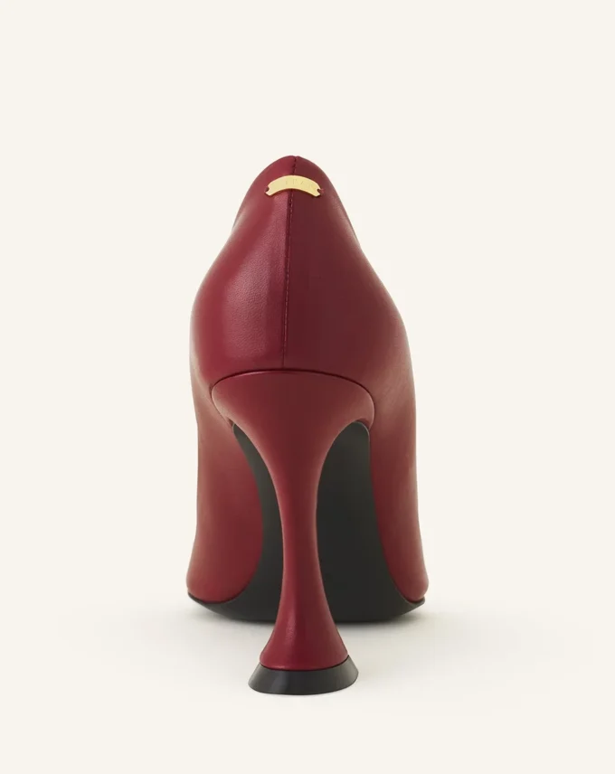 Midnight Step Lederpumps mit Schleife