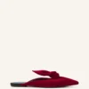 Midnight Step Velvet Bow Mule