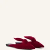 Midnight Step Velvet Bow Mule