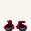 Midnight Step Velvet Bow Mule