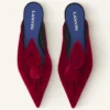 Midnight Step Velvet Bow Mule