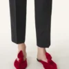 Midnight Step Velvet Bow Mule