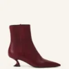 Mitternachtsblaue Lederstiefeletten Mitternachtsblaue Lederstiefeletten