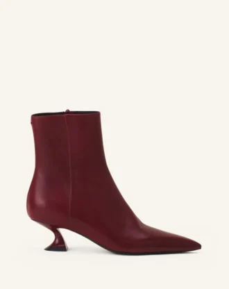 Mitternachtsblaue Lederstiefeletten Mitternachtsblaue Lederstiefeletten
