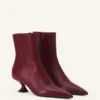 Mitternachtsblaue Lederstiefeletten Mitternachtsblaue Lederstiefeletten