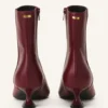 Mitternachtsblaue Lederstiefeletten Mitternachtsblaue Lederstiefeletten