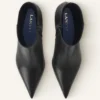 Mitternachtsblaue Lederstiefeletten Mitternachtsblaue Lederstiefeletten