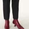 Mitternachtsblaue Lederstiefeletten Mitternachtsblaue Lederstiefeletten
