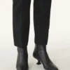 Mitternachtsblaue Lederstiefeletten Mitternachtsblaue Lederstiefeletten