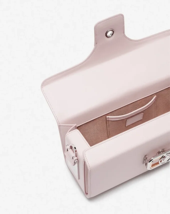 Mittlere Leder-Pencil-Cat-Tasche
