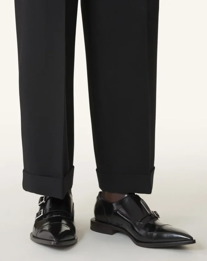 Monk-Schuhe aus glänzendem Leder Monk-Schuhe aus glänzendem Leder