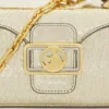 Nano Pencil Cat Bag aus geknittertem Metallic-Leder Nano Pencil Cat Bag aus geknittertem Metallic-Leder