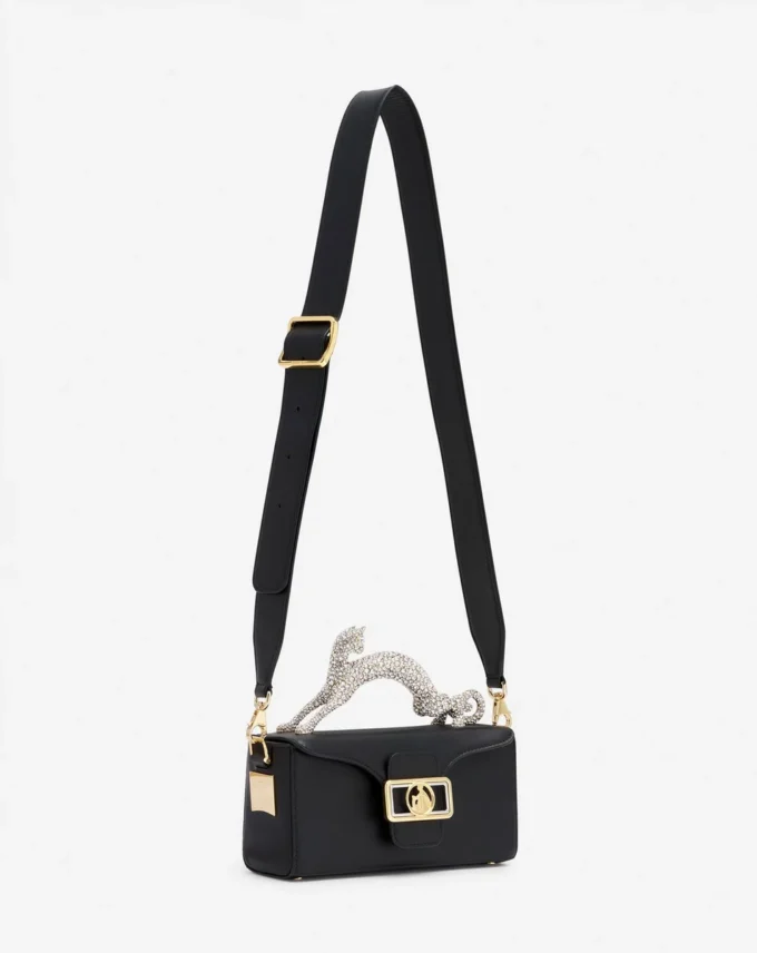 Nano Pencil Cat Tasche aus Leder und Strass Nano Pencil Cat Tasche aus Leder und Strass