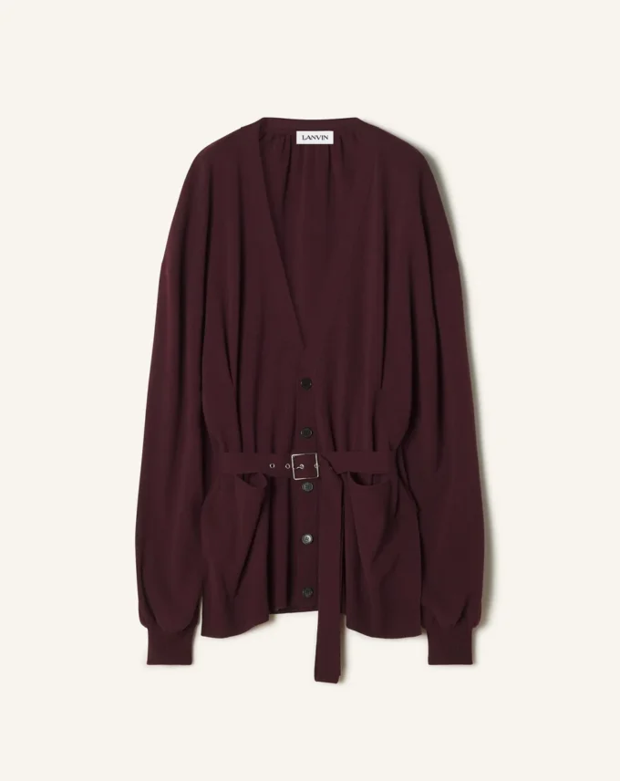 Oversize-Strickjacke aus Wolle und Kaschmir