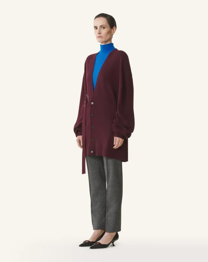 Oversize-Strickjacke aus Wolle und Kaschmir