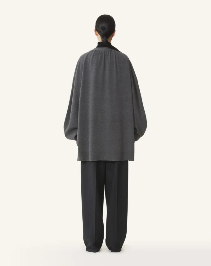 Oversize-Strickjacke aus Wolle und Kaschmir
