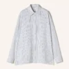 Oversized-Hemd aus gestreifter Baumwollpopeline Oversized-Hemd aus gestreifter Baumwollpopeline