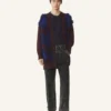 Oversized-Strickjacke aus Jacquard