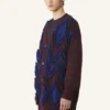 Oversized-Strickjacke aus Jacquard