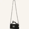 Pencil Cat Nano-Ledertasche mit Pony-Effekt und Strasssteinen