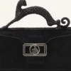 Pencil Cat Nano-Ledertasche mit Pony-Effekt und Strasssteinen