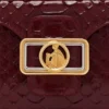 Pencil Cat Python- und Strass-Tasche