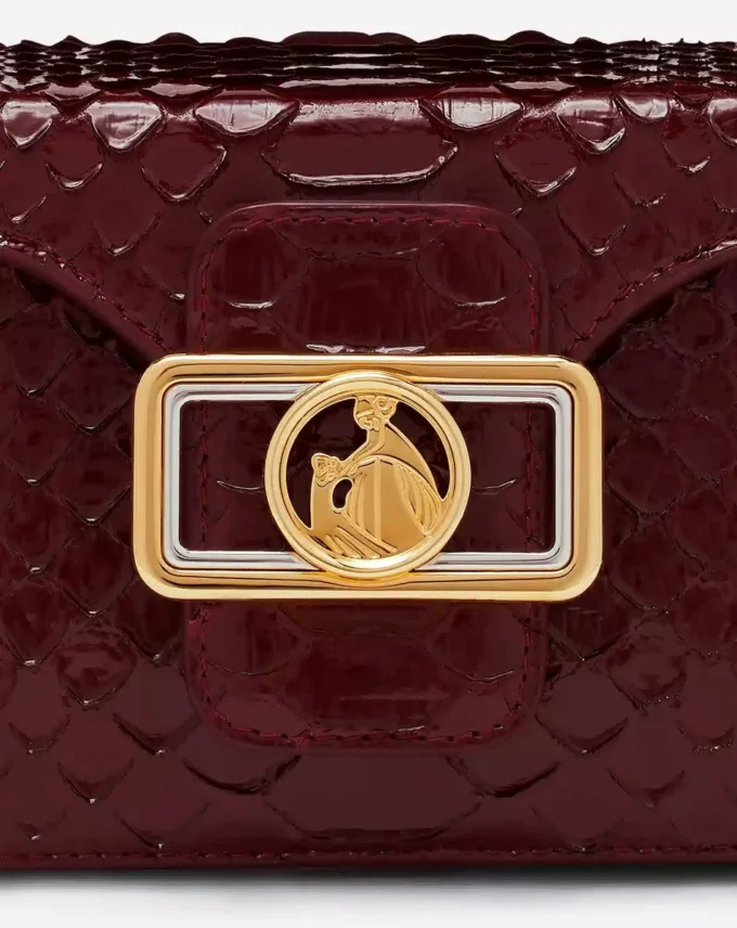 Pencil Cat Python- und Strass-Tasche