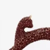 Pencil Cat Python- und Strass-Tasche
