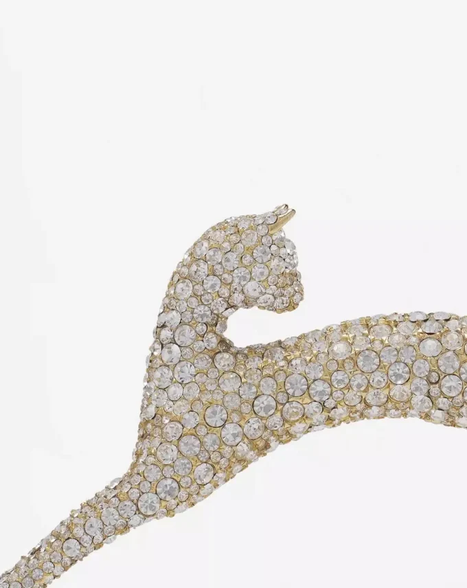 Pencil Cat Tasche aus Leder und Strass