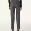 Prince of Wales-Wollhose im Zigarettenstil Prince of Wales-Wollhose im Zigarettenstil