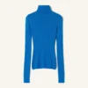 Rollkragenpullover aus Merinowolle und Seide