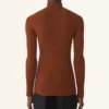 Rollkragenpullover aus Merinowolle und Seide