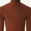 Rollkragenpullover aus Merinowolle und Seide
