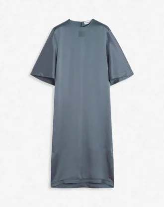 Satin-T-Shirt-Kleid