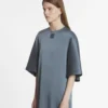 Satin-T-Shirt-Kleid