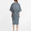 Satin-T-Shirt-Kleid