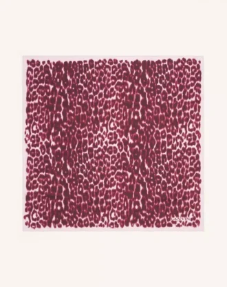 Seidenschal mit Leopardenmuster