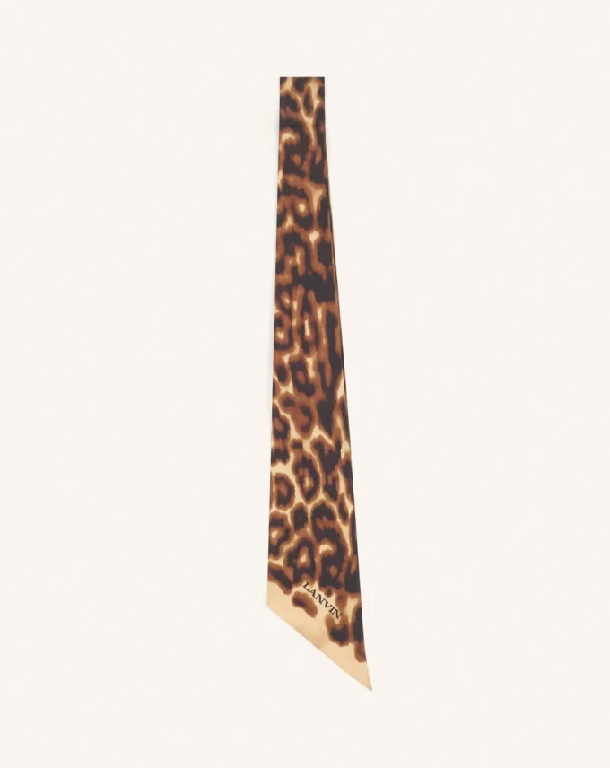 Seidentwilly mit Leopardenmuster