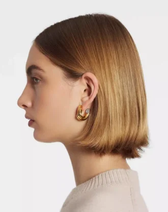Sequence by Lanvin Strass-Ohrringe