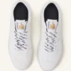 Sneaker aus Mesh in Lehmfarbe